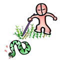 看图猜成语【打草惊蛇】