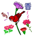 看图猜成语【鸟语花香】